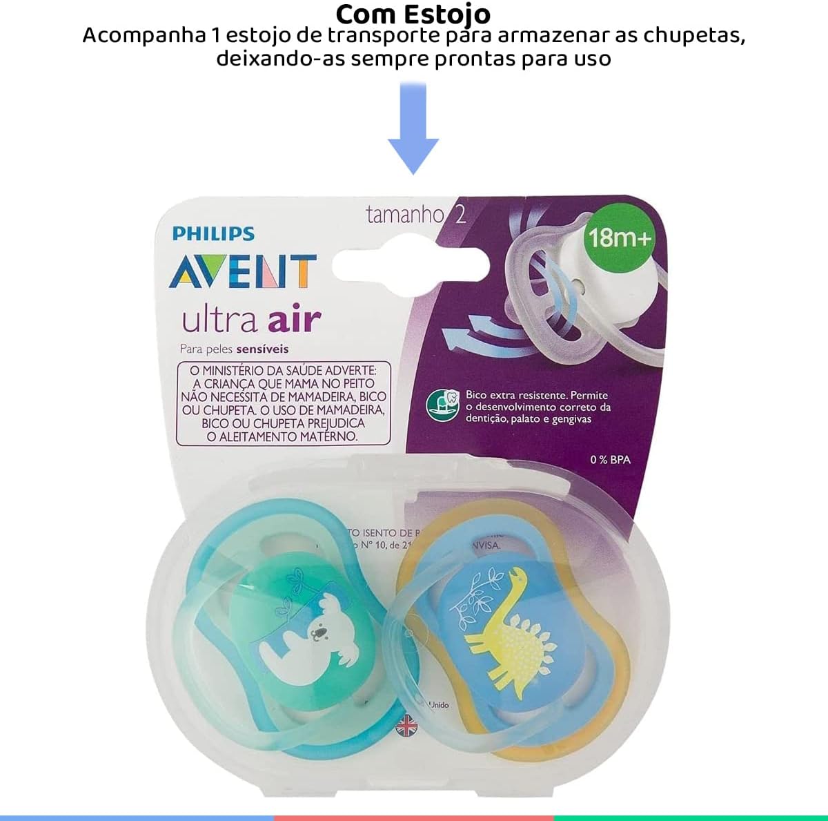 3° Melhor Chupeta para Bebês em Geral Chupeta Philips Avent