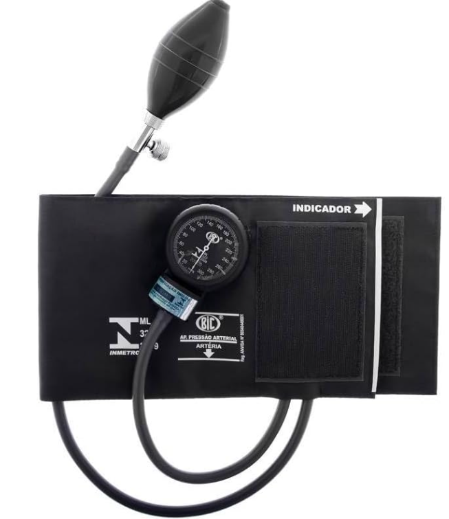 Monitor De Pressão Esfigmomanômetro Preto Bic