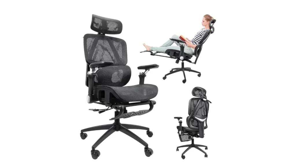 Hivento Cadeira de Escritório Ergonômica